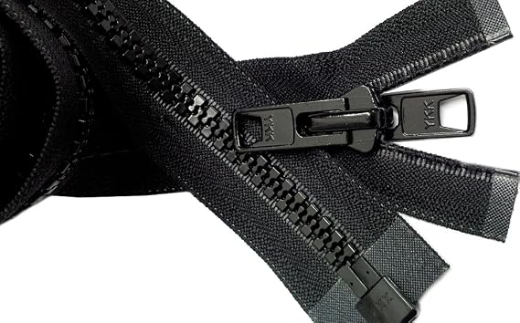 Bimini Top #10 Black Marine Double Pull Zipper 98" ~ YKK Zipper
