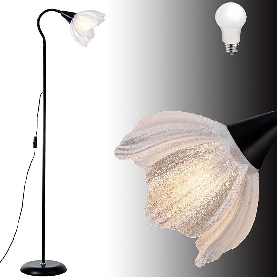 Flower Floor Short Lamp Adjustable Height Bendable Standing Corner Lamps