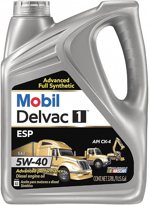 Mobil 1 112825 Delvac 1 ESP 5W-40, Diesel, 1 gal