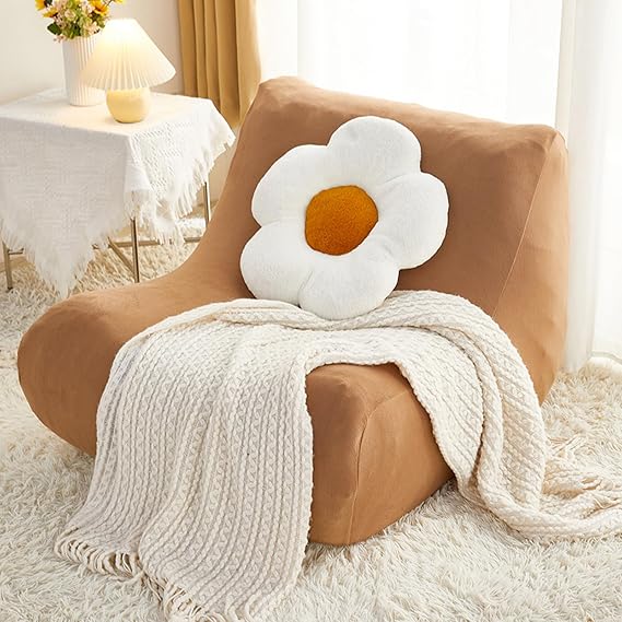 Fireside Chair Cover, Stretch Armless Lounge Chaise Slipcover, Lazy Floor Sofa Cover, Solid Floor Tatami Sofa Cover for Bean Bag Single armless Sofa,Camel,one Size