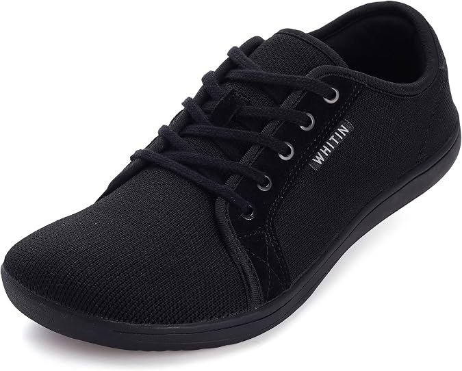 WHITIN Women's Barefoot Shoes | Zero Drop Sole | Wide Fashion Sneakers W81 | Machine Washable, Breathable Suede & Knit Upper, Built for Daily Comfort & Active Living, Natural Ground Feel Walking, Gym