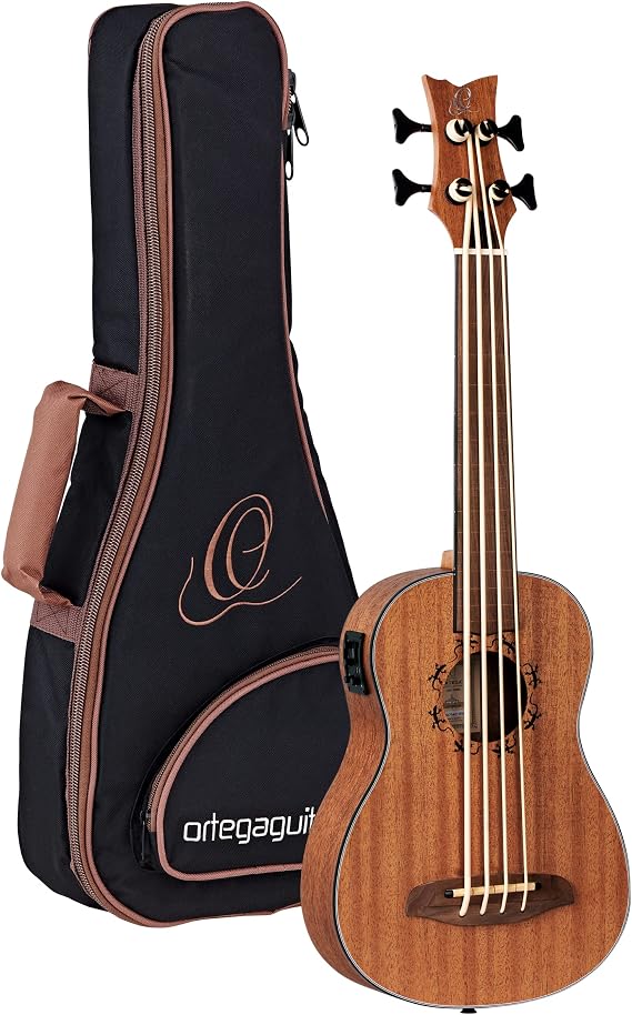 Lizard Series Fretless Acoustic-Electric Uke-Bass w/Bag