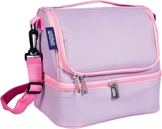 Wildkin Two Compartment Lunch Bag, Lilac