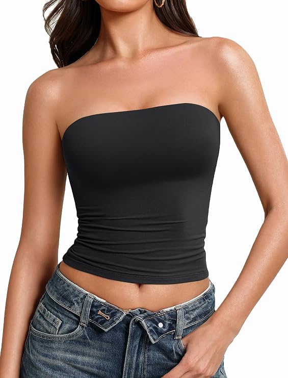 Avidlove Women Sexy Tube Tops Going Out Double Lined Basic Summer Y2K Tank Top