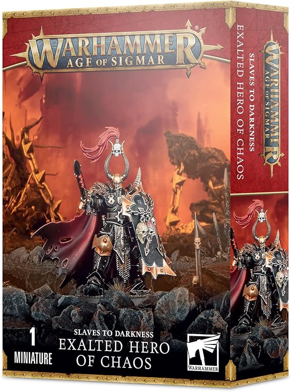 Games Workshop - Warhammer - Age of Sigmar - Slaves to Darkness: Exalted Hero of Chaos, Black
