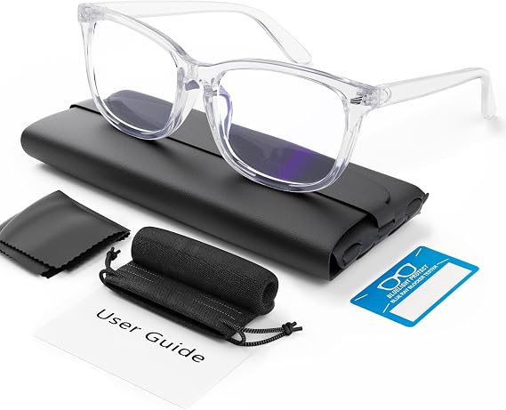 COOLOO Blue Light Blocking Glasses, Anti Glare Gaming Computer Glasses