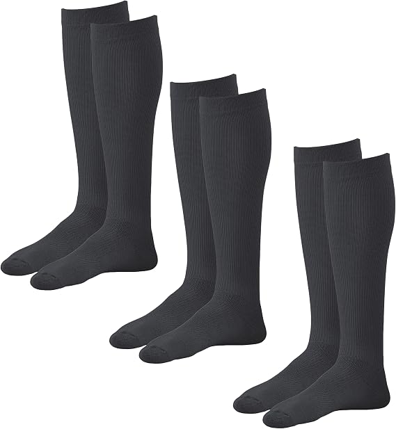 Ames Walker 15-20 mmHg Coolmax Knee High Compression Socks 3-Pack