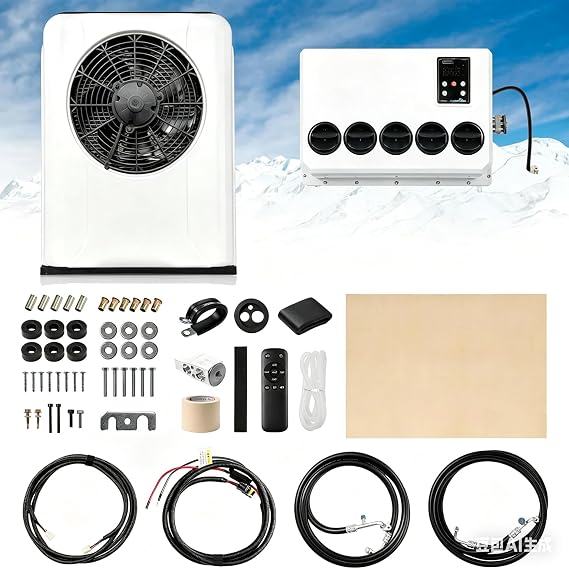 12V DC Air Conditioner - Electric Air Conditioning Unit for Trucks, RVs, Buses, Agricultural Vehicles, Campers