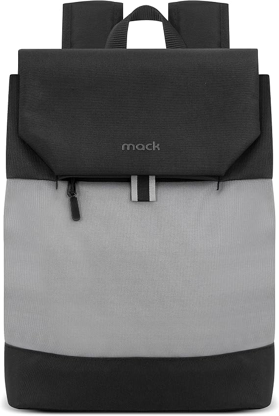 Mack Zen Eco MCE-1301 Sırt Çantası - Macbook Çantası, Hırsızlığa Karşı Koruma, Küçük, Mini, 13-14 inç Laptop, Günlük ve İş Kullanımı, Şık Tasarım, Üniversite ve Okul İçin, Siyah Gri