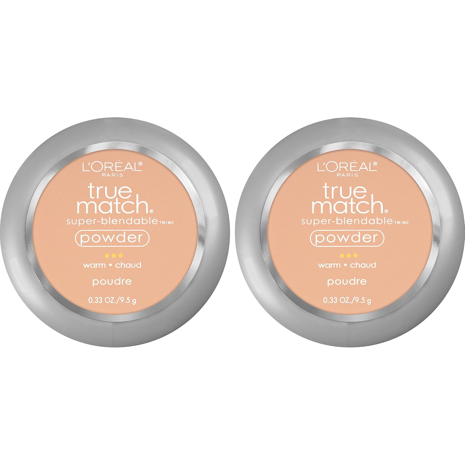 LOreal Paris Cosmetics True Match Super-Blendable Powder, Sand Beige, 2 Count