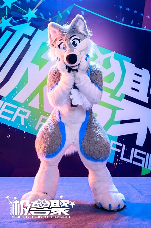 Killing Werewolf Grey Wolf Cat Huksy Dog Fursuit Teen Costumes Child Full Furry Suit Fursona Custom Note pls