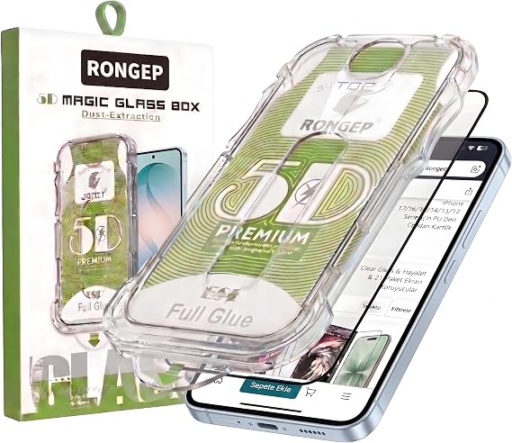 Rongep [Kolay-Kurulum] Samsung Galaxy S26 için Ekran Koruyucu Netlik ve Dokunmatiği Etkilemeyen Darbelere Dayanıklı Otomatik Toz Toplayan Hizalama Aparatlı Samsung S26 Ekran Koruyucu