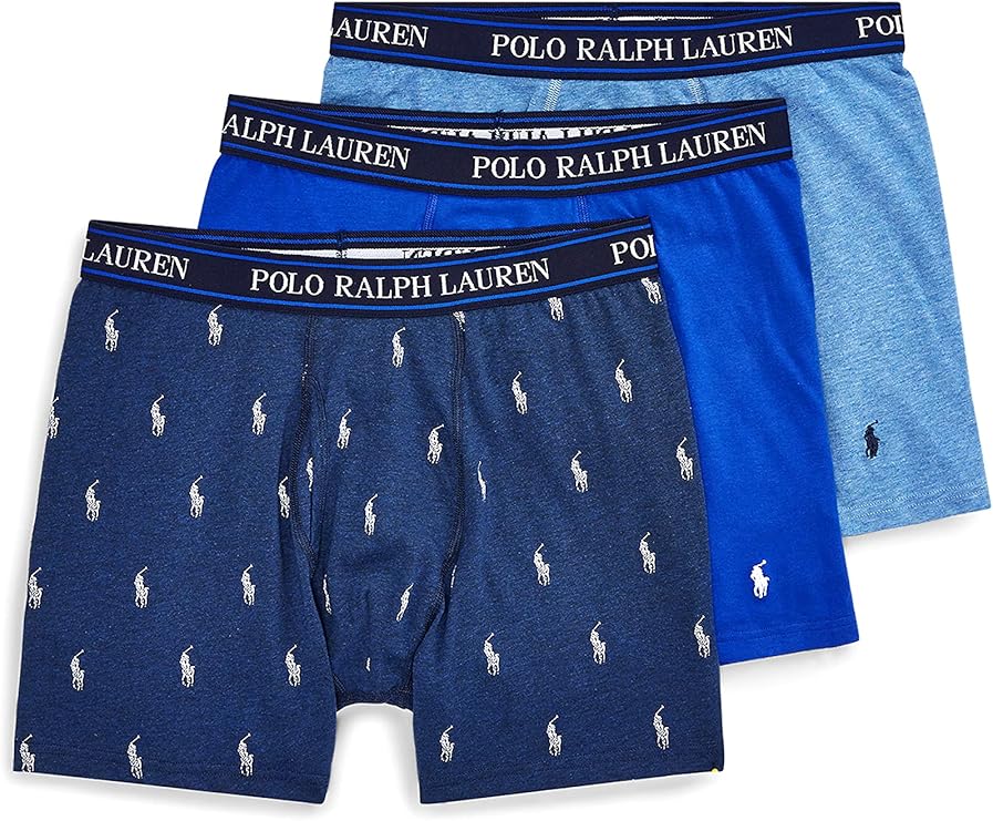 Polo Ralph Lauren Underwear Men's Stretch Classic Fit Trunks 3 Pack