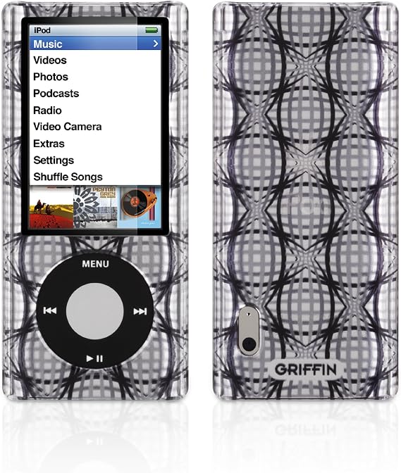Griffin iClear Sketch Polycarbonate Case for iPod nano 5G (Warp Black)