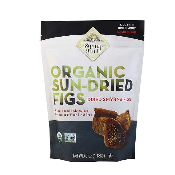 ORGANIC FIGS USDA ORGANIC SUNNY FRUIT 40 OUNCE BAG (unpasteurized)