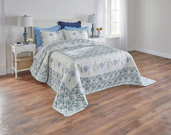 BrylaneHome Margaret Embroidered Bedspread
