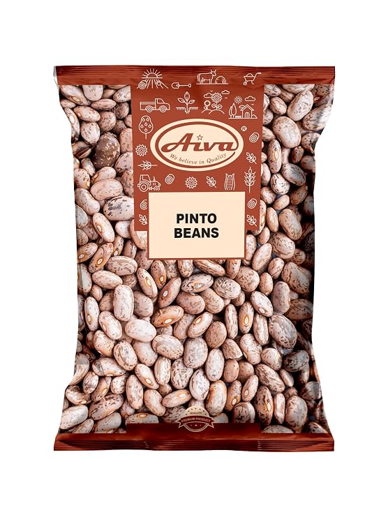 Aiva Pinto Beans | Dried Beans - 4 lbs Bulk Bag | Premium Quality Dried Beans for Cooking, Soups, Stews, and Meal Prep
