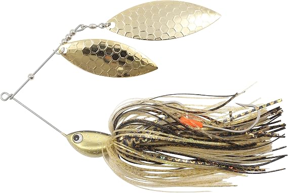 NORTHLAND TACKLE Reed-Runner Magnum SPINNERBAIT / 6" / 3/4 OZ - #4/0 HK/Gold Shiner