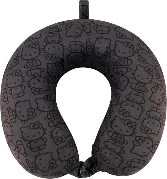 FUL Hello Kitty Neck Pillow, Black