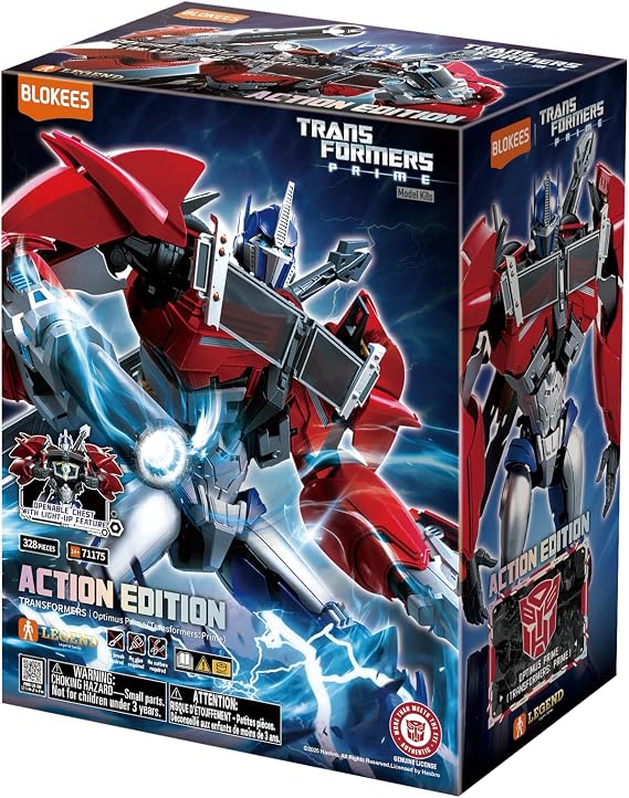 BLOKEES - Transformers - Action Edition 06 - Optimus Prime - Transformers: Prime - Model Kit - Assembly Required - No Tools - No Cutting - No Glue - No Paint - 14+