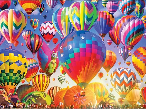 RoseArt - Color Palette - Ballooning Fun - 1000 Piece Jigsaw Puzzle for Adults