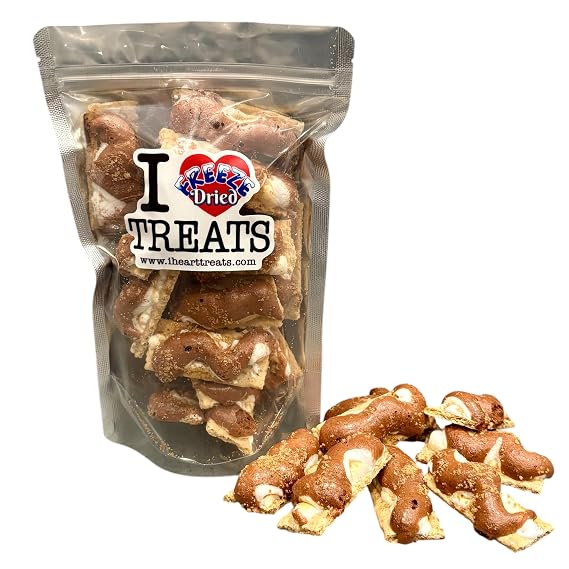I LOVE TREATS Freeze Dried S'mores, 4 oz, Graham Crackers with Marshmallows and Chocolate, Brown Sugar Crumble