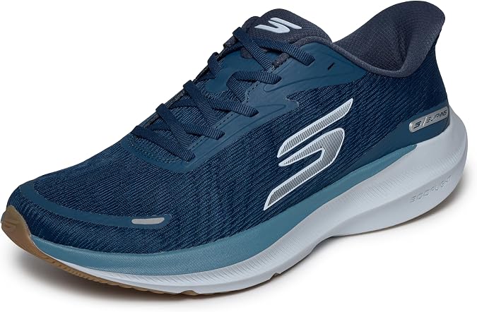 Skechers Men's Slip-Ins: Aero Pulse Running Shoe | Hands Free Slip-Ins, Arch Fit Insole, Eco Flight Cushioning, Hyper Arch Technology, Goodyear Rubber, Machine Washable