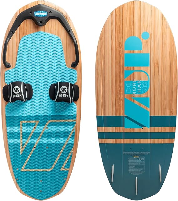 ZUP DOMORE All-Purpose Water Sports Board with Pre-Drilled Foil Mount Hole, Advanced Trainer for Wakeboarding, Kneeboarding, and Water Skiing, 59" x 25" x 4"
