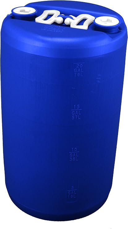 20 Gallon Emergency Water Storage Drum, Blue - New! - Boxed!