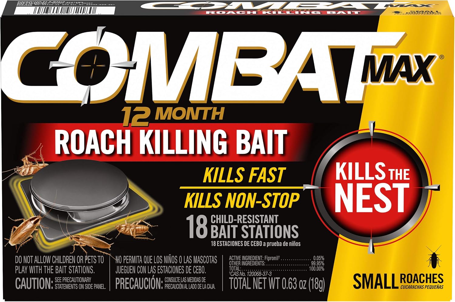 Combat 12 Month Small Roach Bait, 18 Count by Combat
