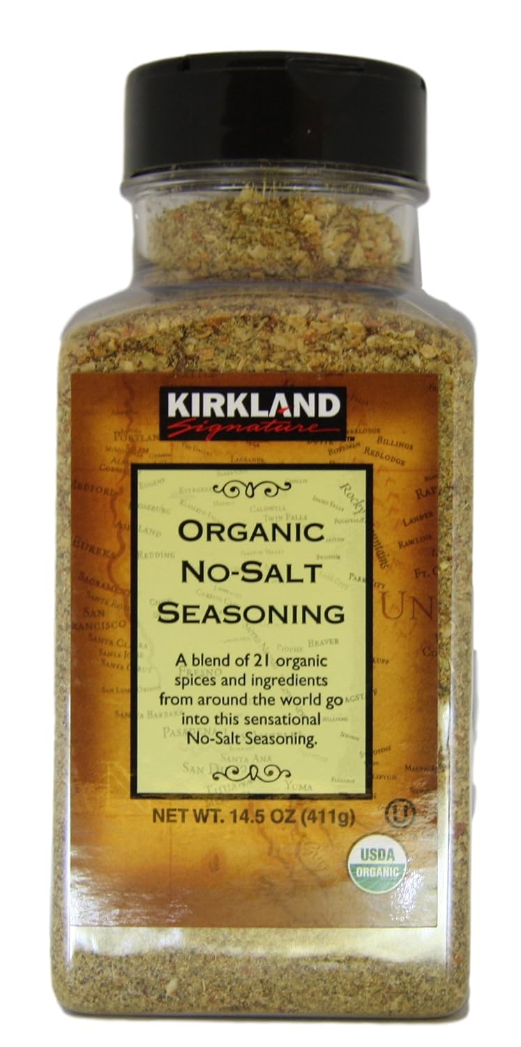 Kirkland Signature - Spices and Herbs - 14.5 Ounce Bottle - Pack of 2 Organic No-Salt Seasoning