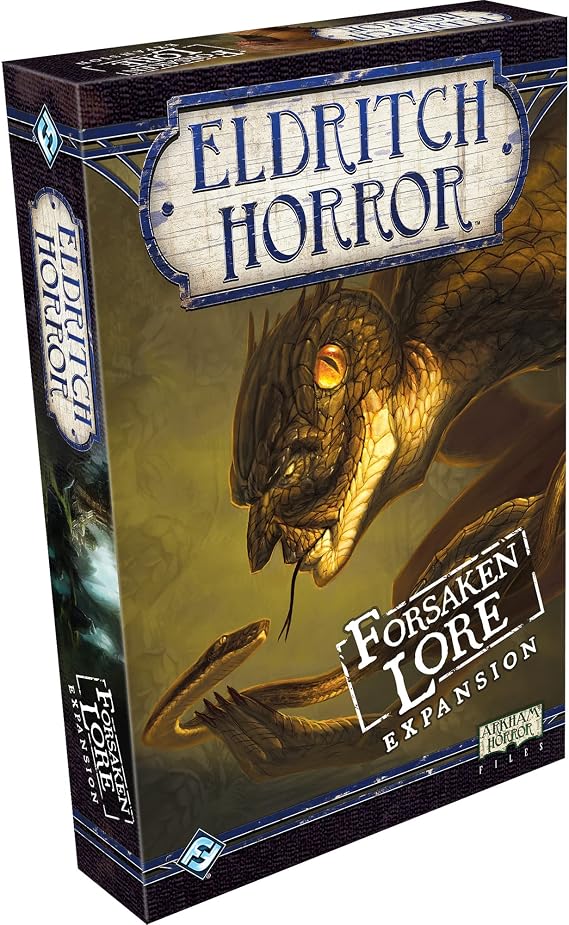 Eldritch Horror Forsaken Lore Board Game EXPANSION - Unearth New Mysteries and Face Ancient Terrors! Mystery Game for Adults, Ages 14+, 1-8 Players, 2-4 Hour Playtime, Made by Fantasy Flight Games