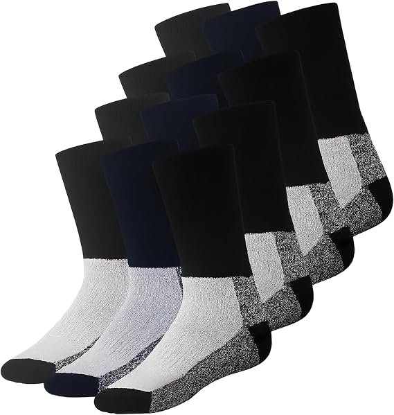 Diamond Star 6 Pairs Merino Wool Socks for Men & Women, Thermal Boot Socks, Moisture-Wicking, Breathable
