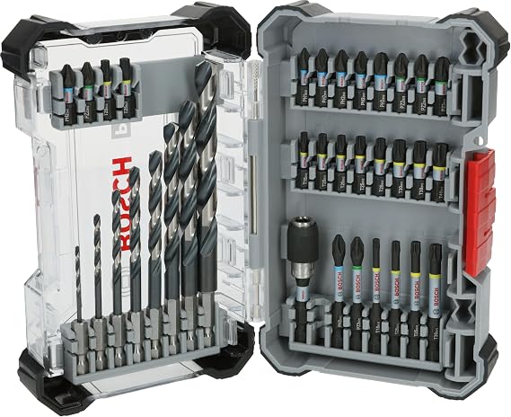 Bosch 35x PRO Impact Metal Seti, 35 Parça (Çelik, Dökme demir, 200 x 107 mm, Professional Aksesuar Vidalama, Vidalama)