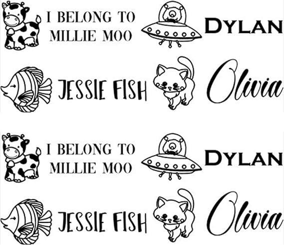 Clothing Stamp Personalized Label. PICK YOUR DESIGN and FONT Stamp your Clothes with your Custom Name. Great for kids T-shirts Clothing Stamp Customized. 2 Line Stamper. Stamp your Name on Clothes.