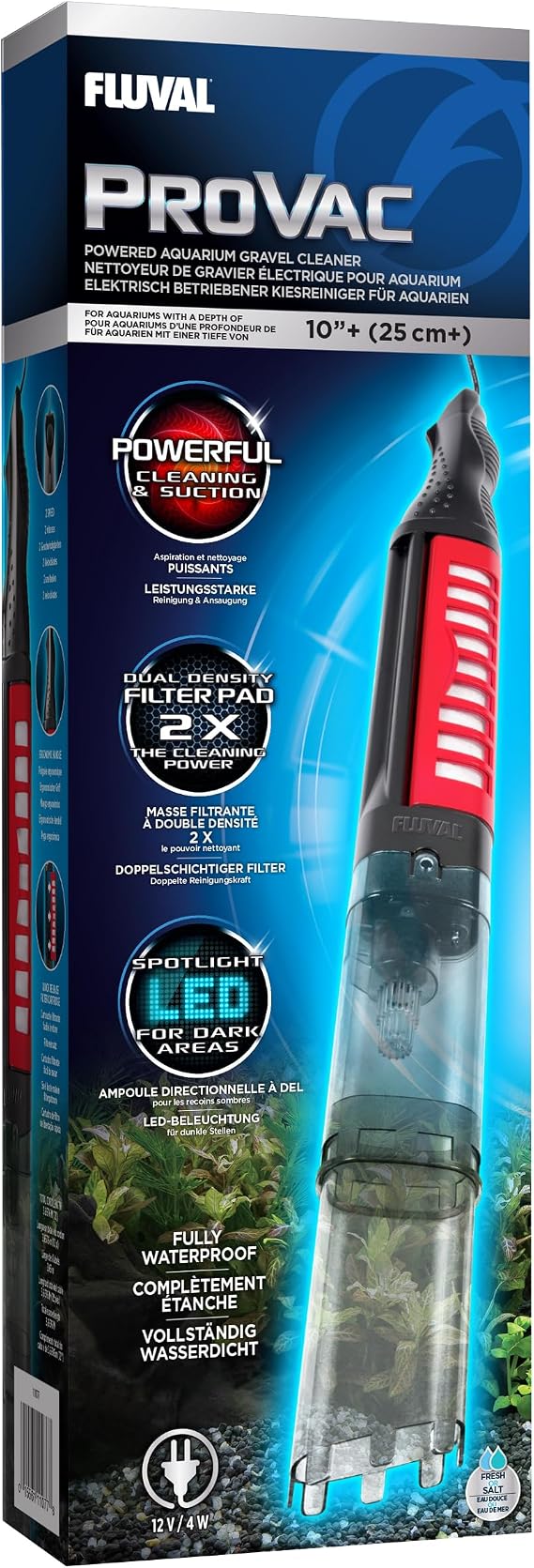 Fluval 11077 ProVac Powered Aquarium Gravel Cleaner | Aquarium Gravel Vacuum