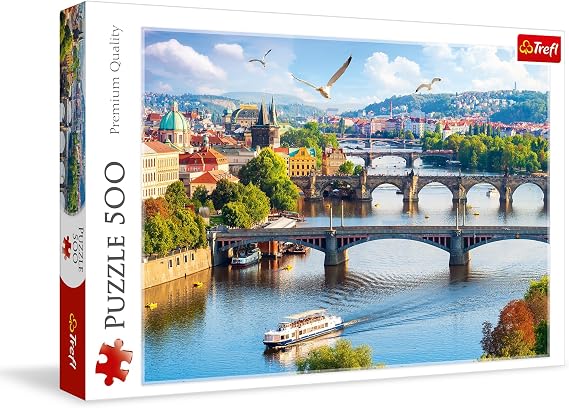 Trefl Prague, Czech Republic - 500 Piece Puzzle 18.9"x13.4"