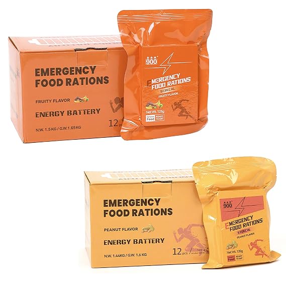 11 Days Emergency Food Ration Bars, 20 Year Shelf Life, Emergency Meals Survival Foods Bars, Emergency Supplies for Disaster Preparedness