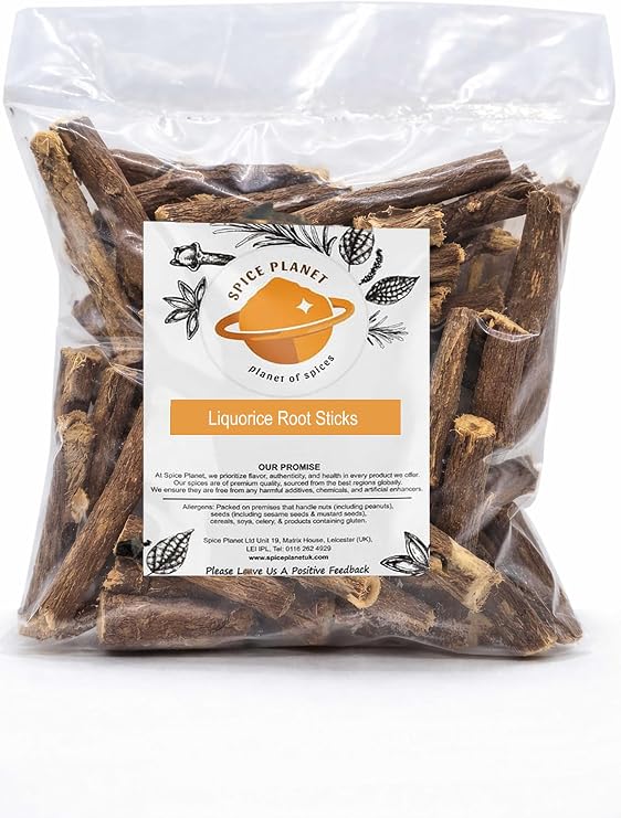 Liquorice | Licorice Dried Root Sticks | Jethimadh Sticks Premium by Spice Planet® 25g-1.9kg (200 Grams)
