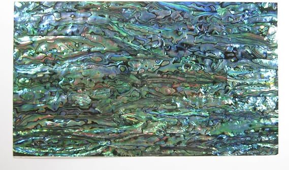 Yuan Shiny Paint Surface Flexible/Flat Enhanced Black/White/None Base Adhesive Veneer Sheet (Shiny Painted Cutline Sligtly Flexible, Abalone)