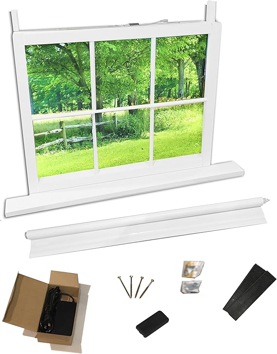 Chase Virtual Window - for Rooms That Have no Real Window. Great for basements. Faux Window for use During remodel Construction.
