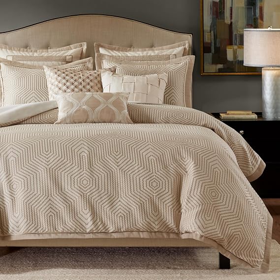 Madison Park Signature Queen Comforter Set Removable Duvet Insert Ivory 8PC
