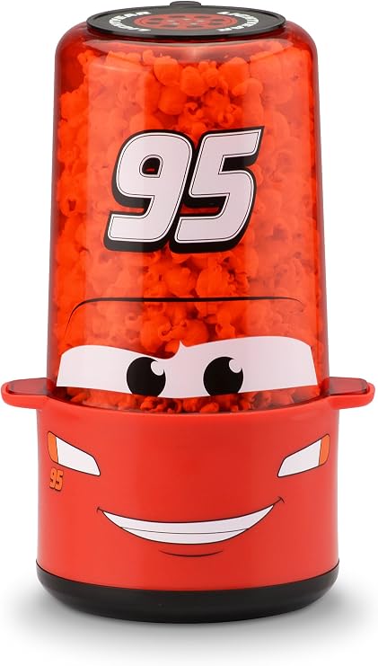 Disney Pixar Cars DPC-60CN Lightning McQueen Popcorn Popper, Red/Black/White
