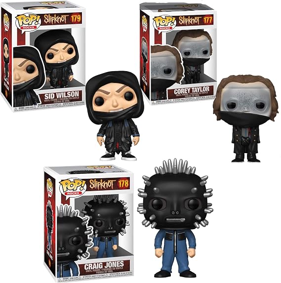 Funko Rocks: POP! Slipknot Collectors Set - Corey Taylor, Craig Jones, Sid Wilson