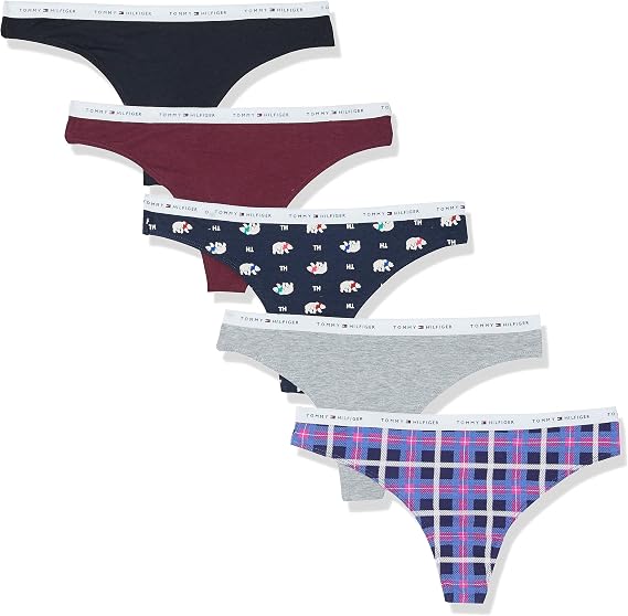 Tommy Hilfiger Women's Classic Cotton Logoband Thong