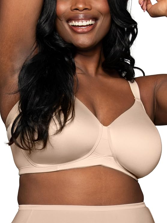 Vanity Fair Women's Beauty Back Full Figure Underwire Extended Side and Back Smoother Bra