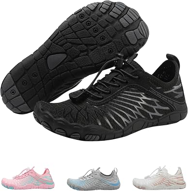 Hike Footwear HF Barefoot Kids Flexible, Lightweight, Zero Drop Walking Running Shoes, Minimalist Sneakers for Boys & Girls, Wide Fit Quick Dry Athletic & Daily Wear