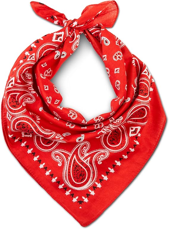 LOVARZI Premium Cotton Bandana Versatile Scarf For Men Women - Neck Head wear for sports - Cycling Hiking Walking Running