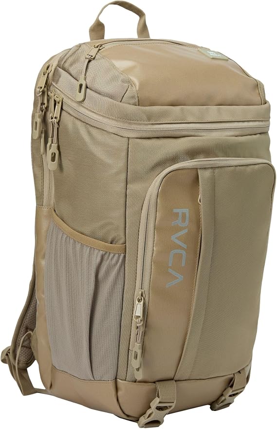 RVCA Pullguard Backpack |Top-Loading Daypack for Men | Sand | One Size