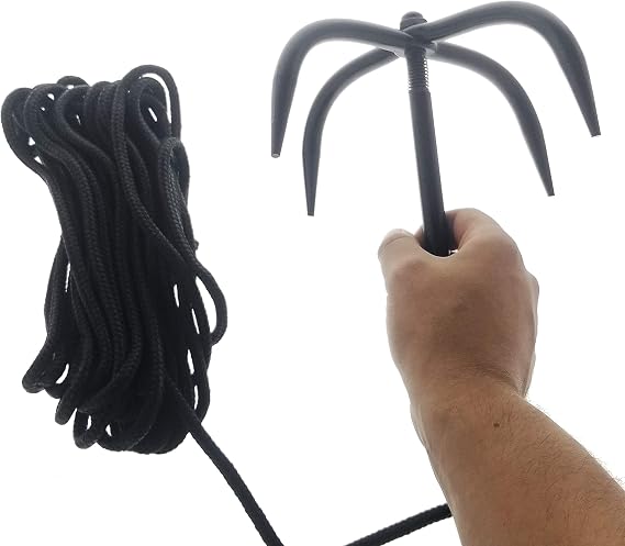 Ninja Equpiment: Outdoor Climbing Ninja Grappling Hook, Foot Spikes, Hand Claws, Sold Separately Or AS Set. for Outdoor Activity Only